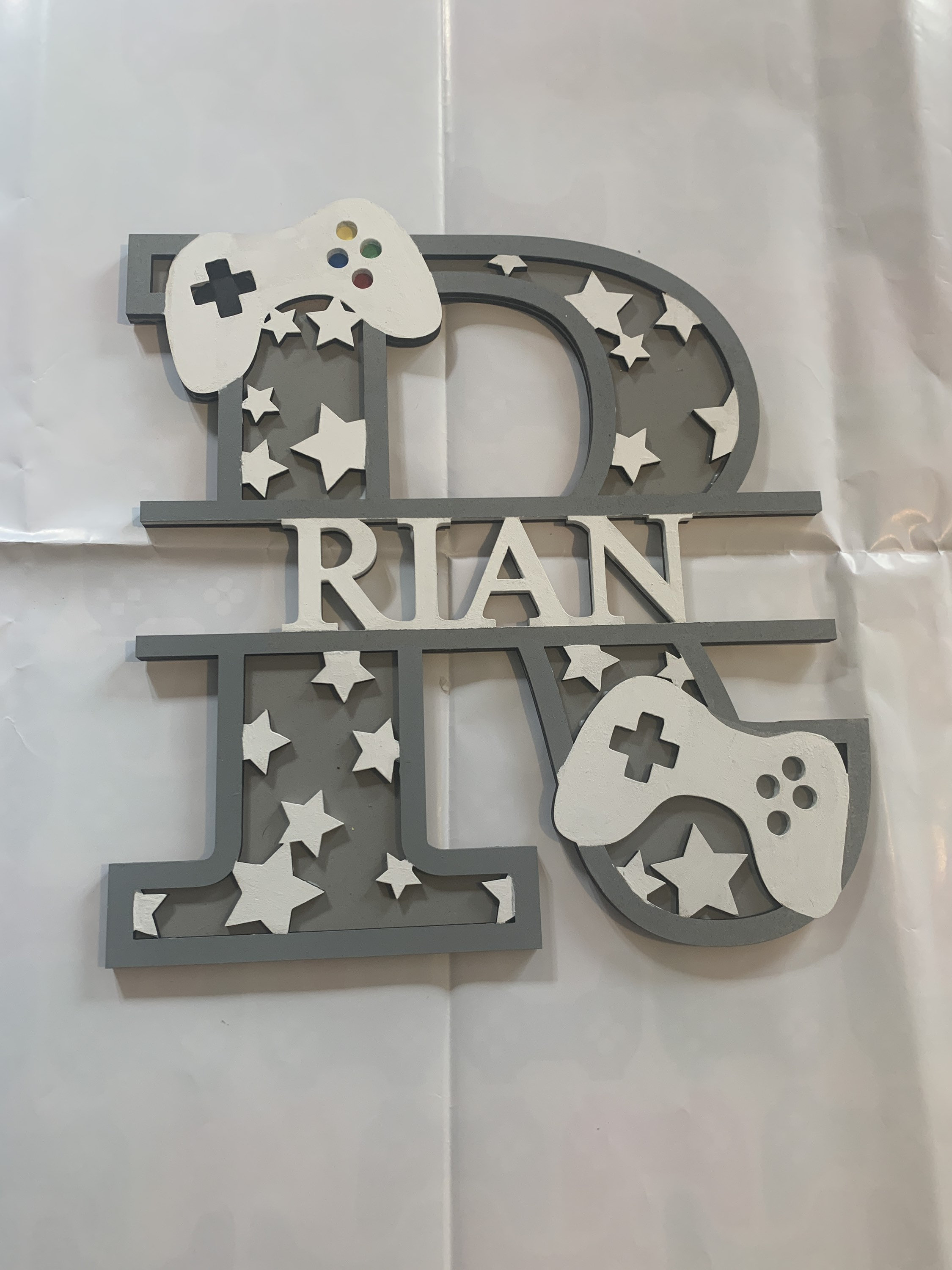 Gamer Name Sign Personalised Gamer Name/tag Sign – Custom Gaming Room Letter – Gaming ...