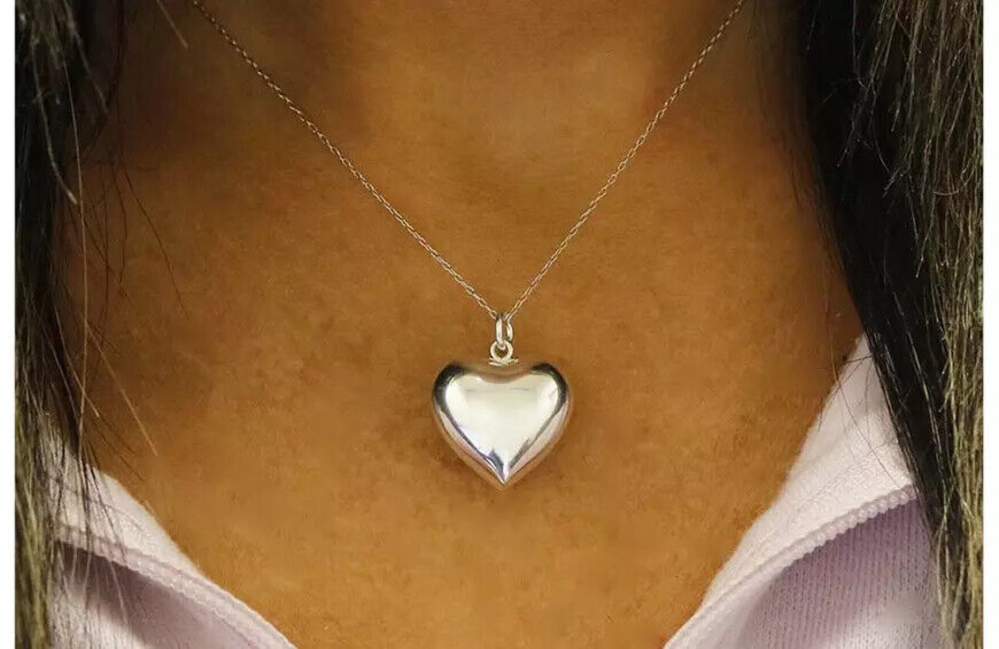 Sterling Silver Flat Heart Chain 4x5mm Italy Unfinished Bulk 20 Feet