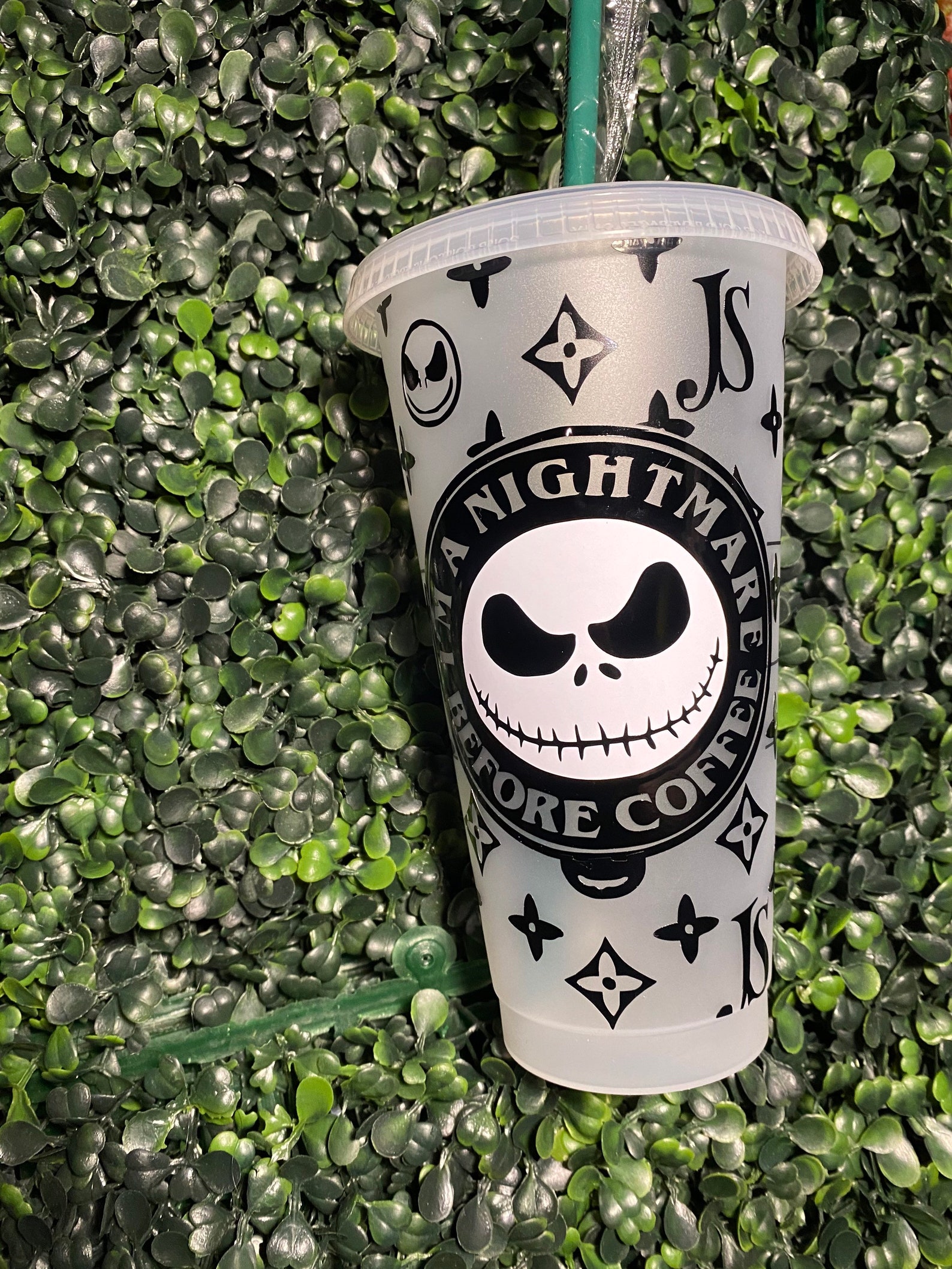 Nightmare Before Christmas Reusable 24oz Starbucks Cup Etsy