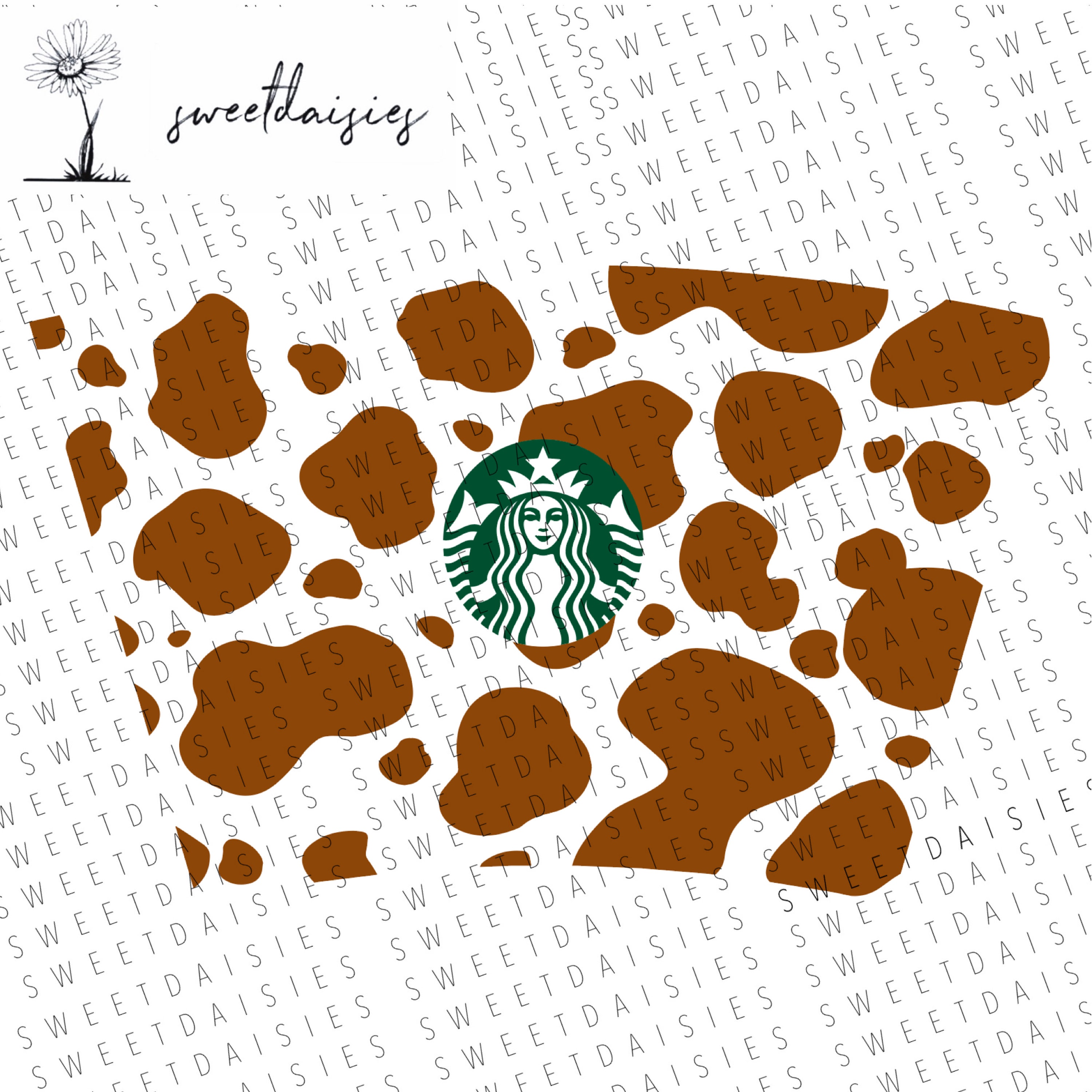 Personalised Cow Print Starbucks Cup🐄 – Lolli & Dolli Gifts
