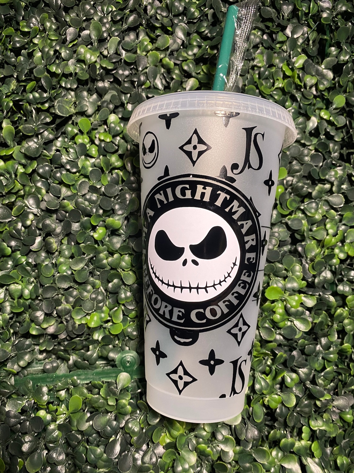Nightmare Before Christmas Reusable 24oz Starbucks Cup Etsy