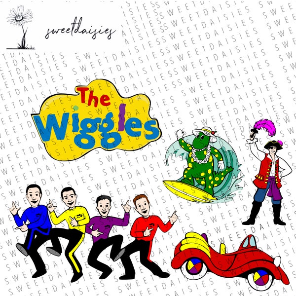 The Wiggles SVG File Bundle | Instant Download | Cricut File | Cricut Design | Cricut Silhouette Cameo Brother ScanNCut