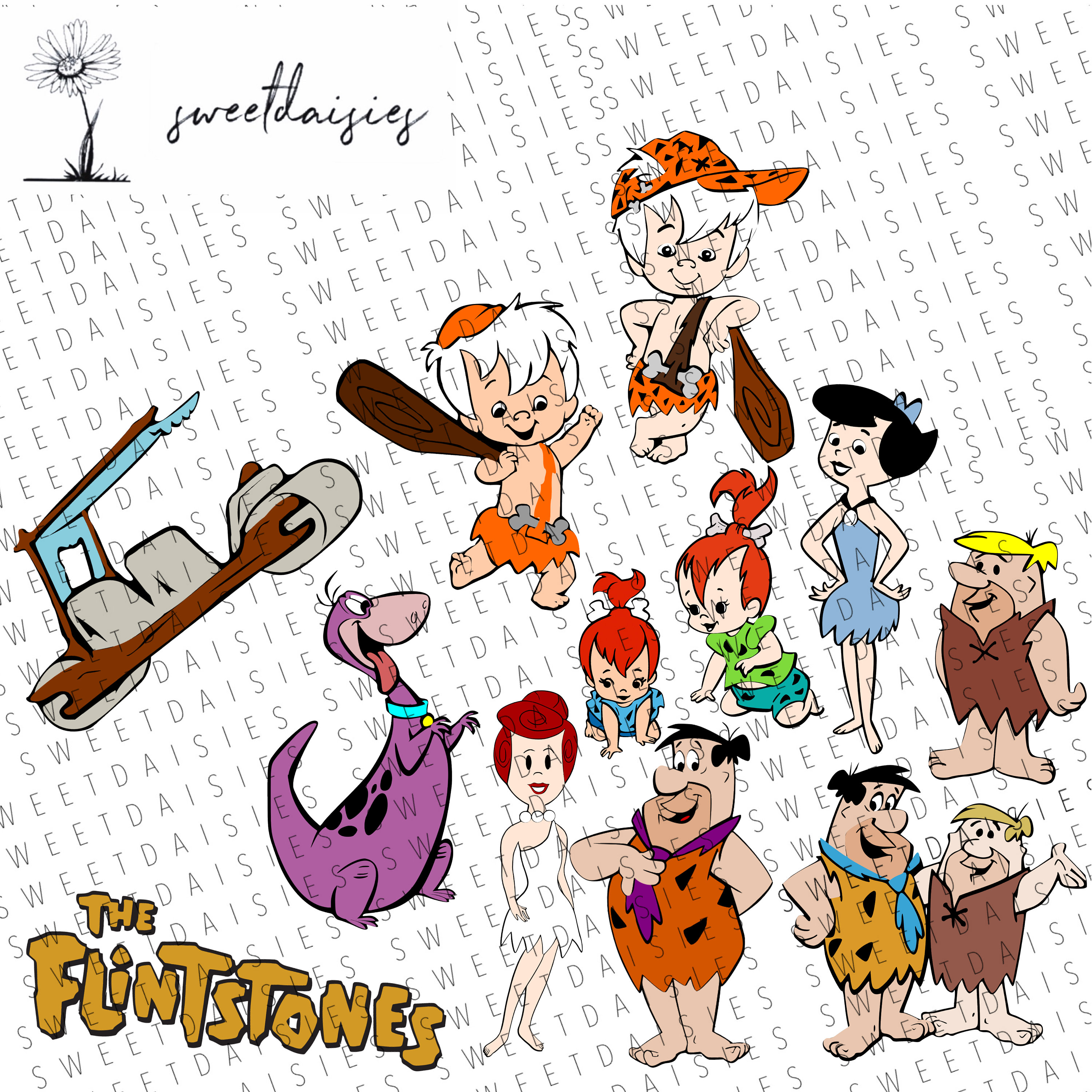 The Flintstones SVG File Bundle / Instant Download / Cricut - Etsy España