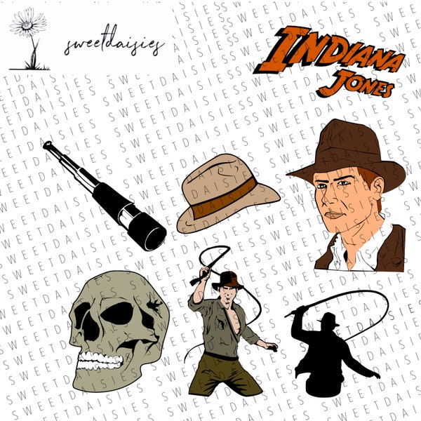 Indiana Jones SVG File Bundle | Instant Download | Cricut File | Cricut Design | Cricut Silhouette Cameo Brother ScanNCut