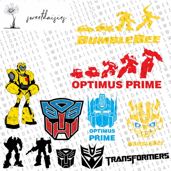 Transformers SVG File Bundle | Instant Download | Cricut File | Cricut Design | Cricut Silhouette Cameo Brother ScanNCut