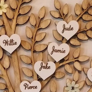 Family tree single hearts