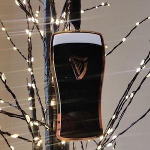 Guinness Ornament: Gold Spiegel Acryl Pint