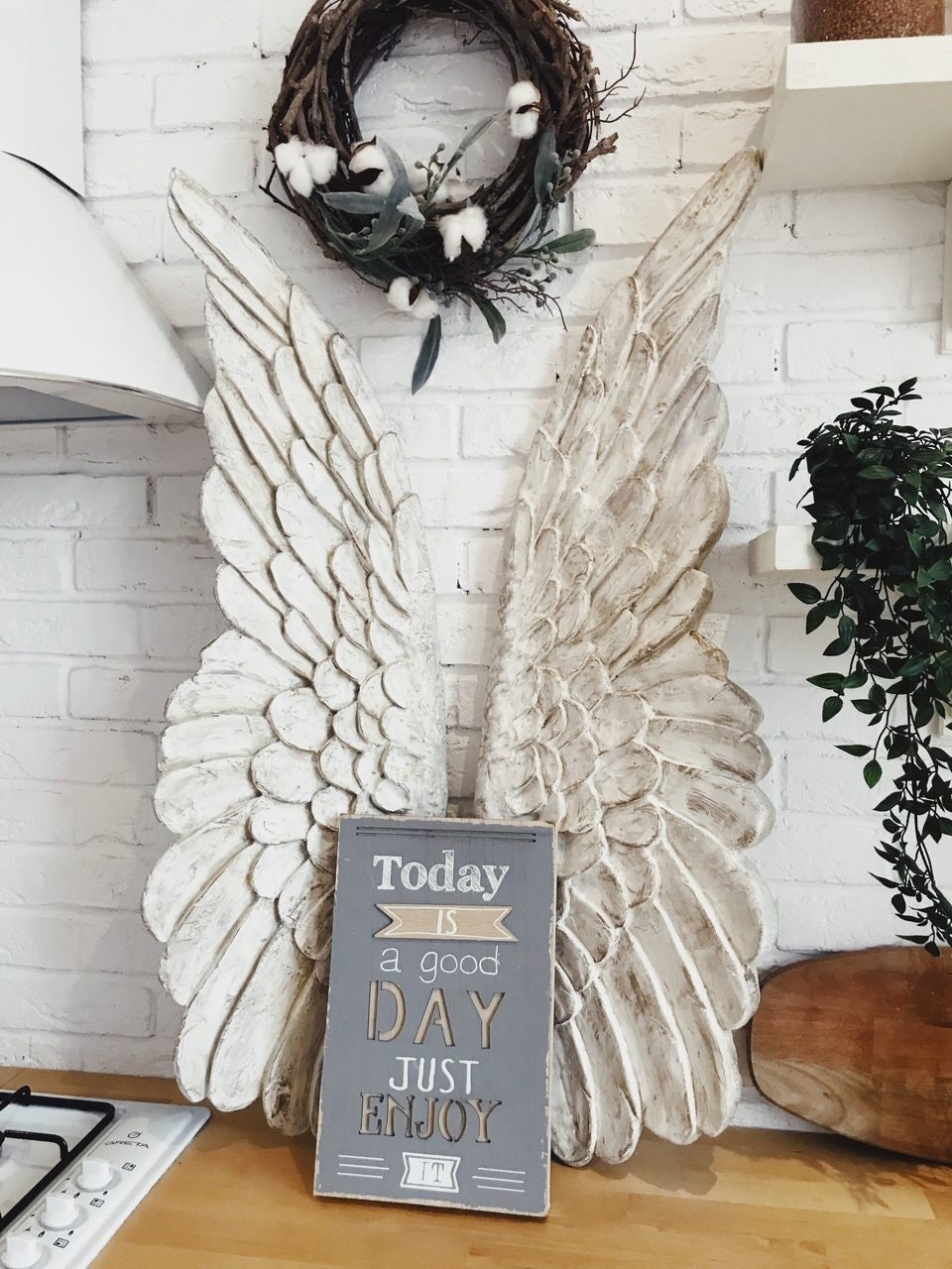 Bwlzsp Angel wings ceramic crafts creative home living room decoration –  Pete's Arts, Crafts and Sewing