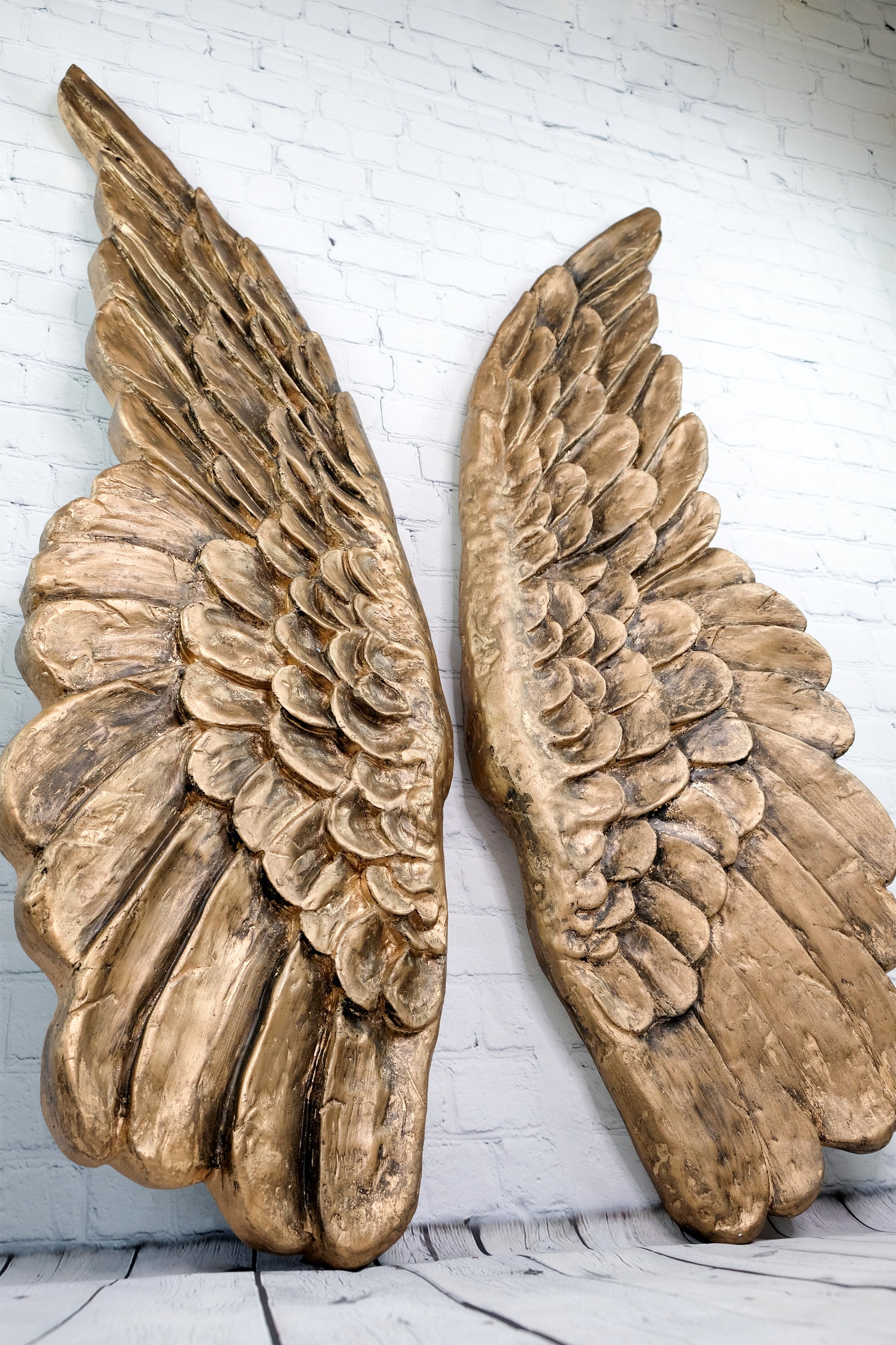 Décoration murale Angel Wings en bronze Etsy