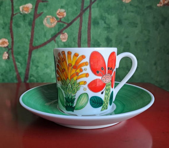 Gustavsberg Tahiti Coffe Cup, Stig Lindberg - Etsy Gustavsberg Tahiti Coffe Cup, Stig Lindberg - Etsy