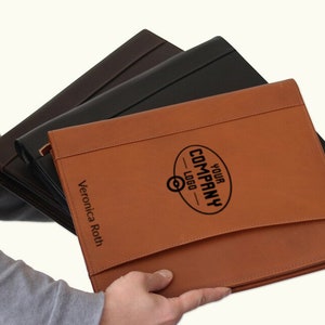 Leather Portfolio, Leather Business Portfolio, Engraved leather portfolio, Custom Portfolio, Personalized Leather folder, Document folder