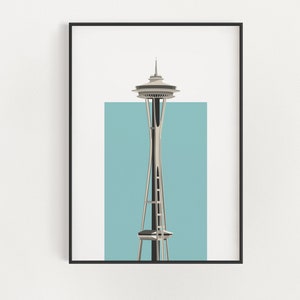 Seattle Space Needle Minimalist Print