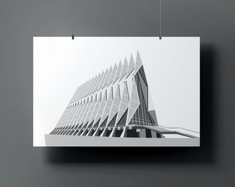 11x14 8x10 13X19\u201d Chapel at the Air Force Academy Available in 5x7 Fine Art Print