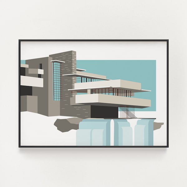 Frank Lloyd Wright Print - Etsy
