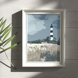 Outer Banks Bodie Island Lighthouse Print - OBX North Carolina Coastal Wall Art image 4