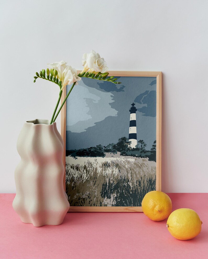 Outer Banks Bodie Island Lighthouse Print - OBX North Carolina Coastal Wall Art image 8