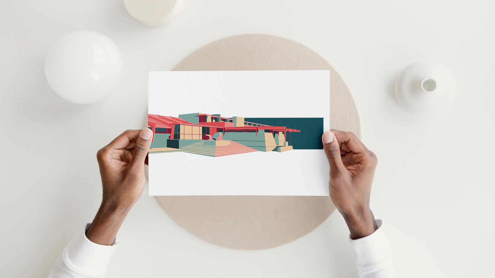 Frank Lloyd Wright Taliesin West Print - Southwestern Architecture ...