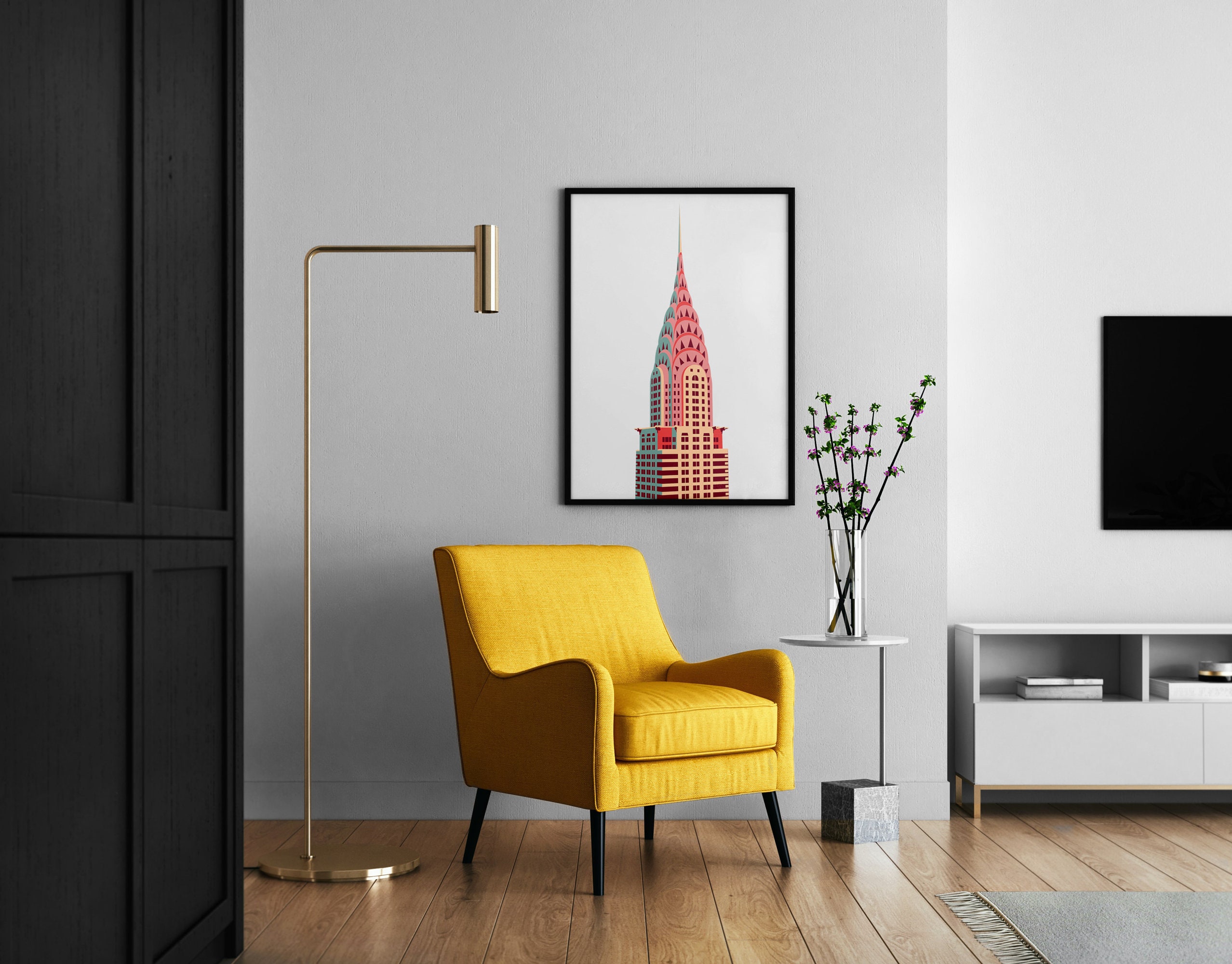 Chrysler Building Print Art Deco Skyscraper Manhattan - Etsy