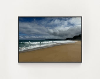 Lumaha'i Beach Print - Kauai North Shore Art - Hawaii Wall Art - Hawaii Beach Poster - Kauai Beaches - Coastal Wall Art - Travel Print