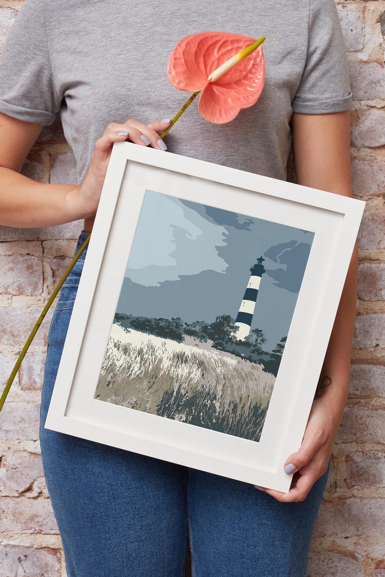 Outer Banks Bodie Island Lighthouse Print - OBX North Carolina Coastal Wall Art image 5