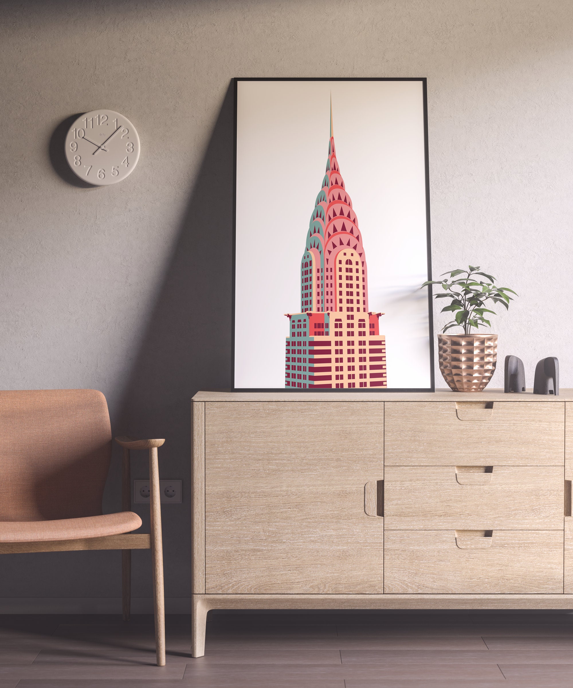 Chrysler Building Print Art Deco Skyscraper Manhattan - Etsy
