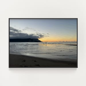 Society6 ケース Hawaii Sunset Sea Maui Ocean Beach Sunset Acrylic Glass Wall Art, Large High
