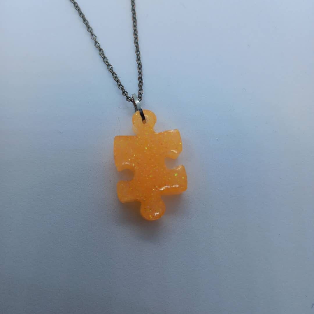 Resin puzzle piece Etsy