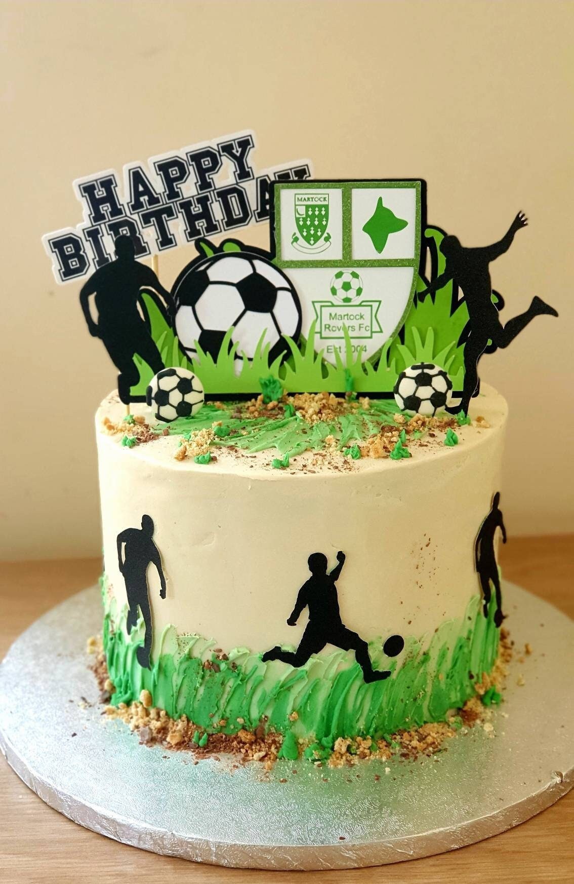 Football / Soccer Cake Topper Series Personalised Made With - Etsy