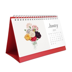 2026 Floral Desk Calendar: Vintage Flower Photography