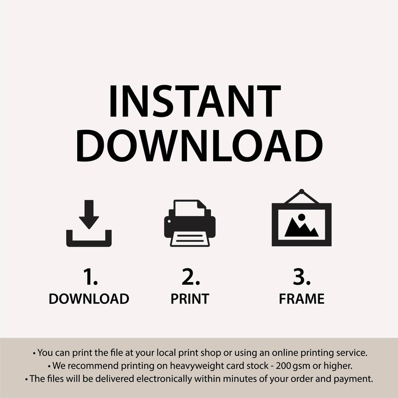 Wandkalender 2025 zum Ausdrucken Sofortdownload 2025 Wandkalender