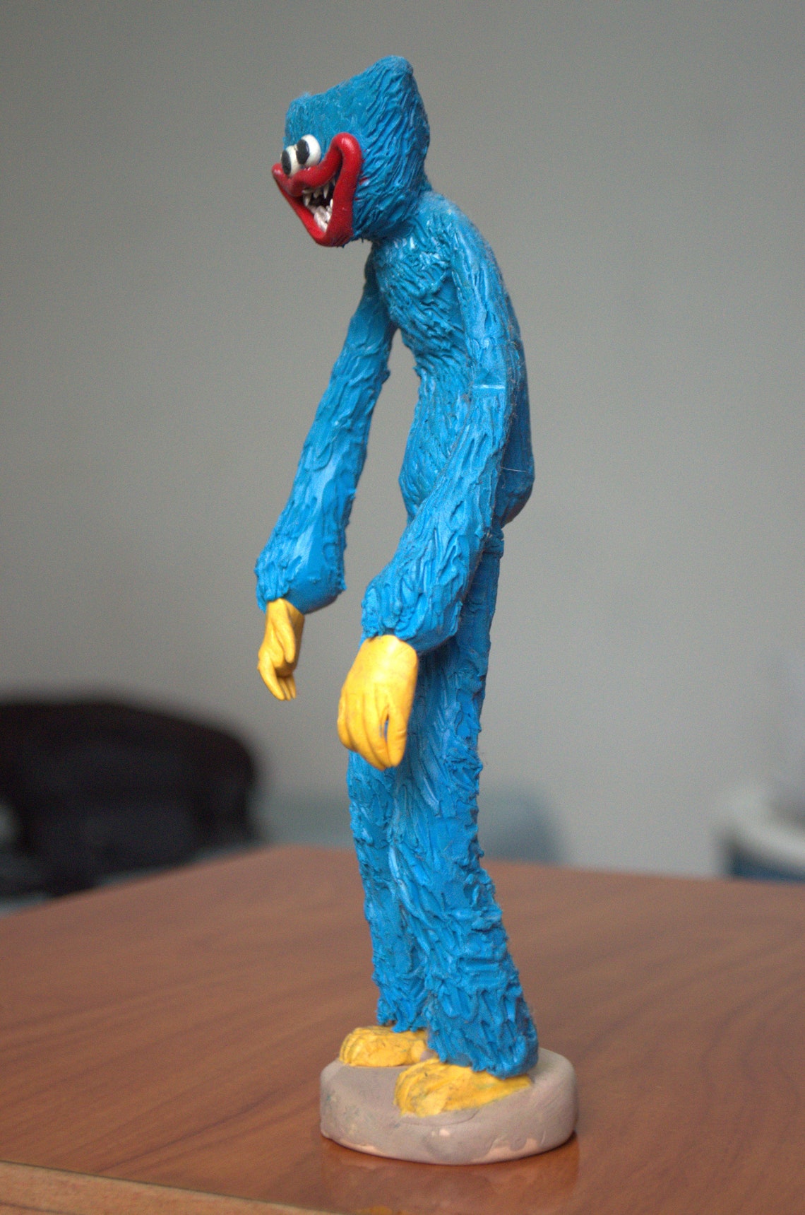 Huggy Wuggy Sculpture Inspired by Poppy Playtime - Etsy