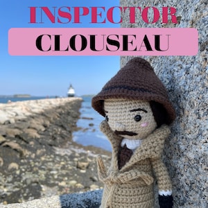 INSPECTOR CLOUSEAU (from The Pink Panther) - PDF Pattern by Crochet-Craftsman (Amour Fou Crochet Inspired)
