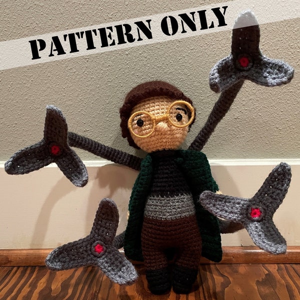 DOC OCK (from Spider-man: No Way Home) - Pattern by Crochet-Craftsman (Amour Fou Crochet Inspired)