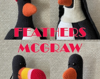 FEATHERS MCGRAW (from Wallace & Gromit) - PDF Pattern by Crochet-Craftsman