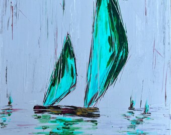 Abstract Sailboats