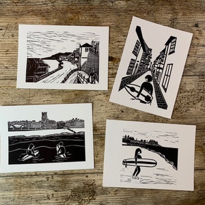 Surf Days Postcards 4 Set - Cromer, Norfolk