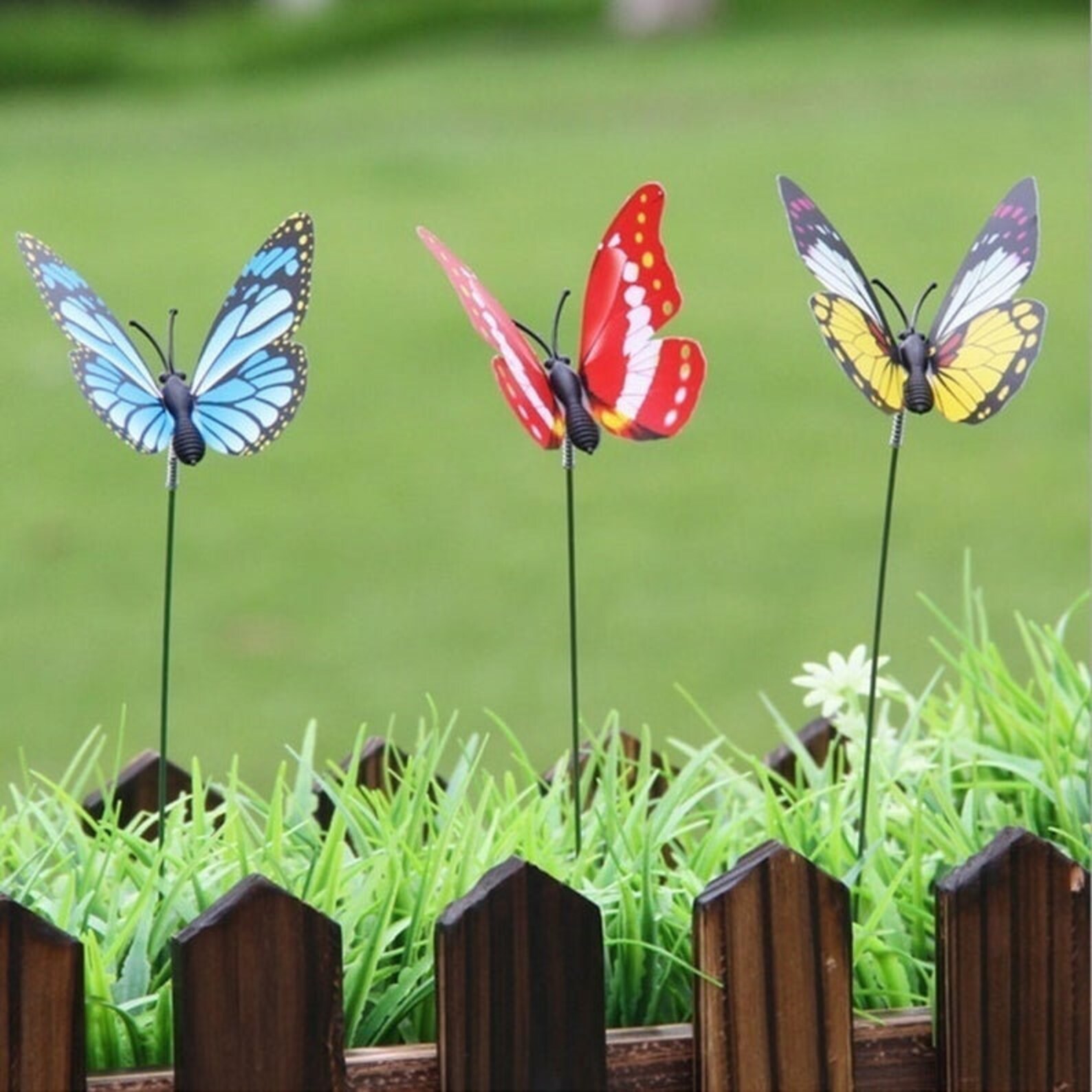 Handmade Butterfly Garden Stakes Bundle Pack Potted Plants Etsy