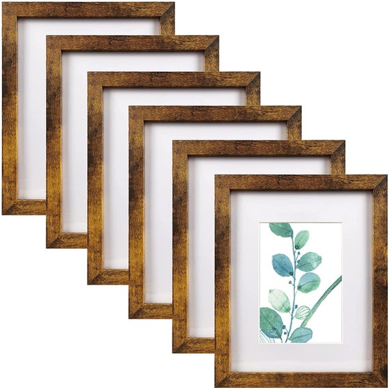 6pcs Set 8x10 Picture Frame Brown Display Pictures 5x7 with Etsy