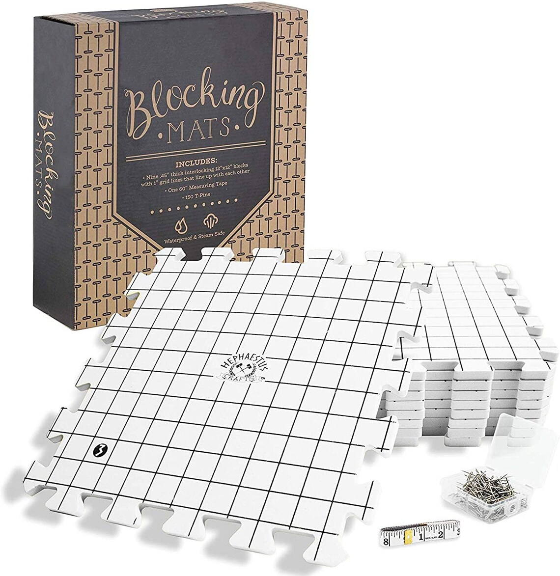 9 Pack Gray Blocking Boards with Grids Pattern for Needlepoint | Etsy