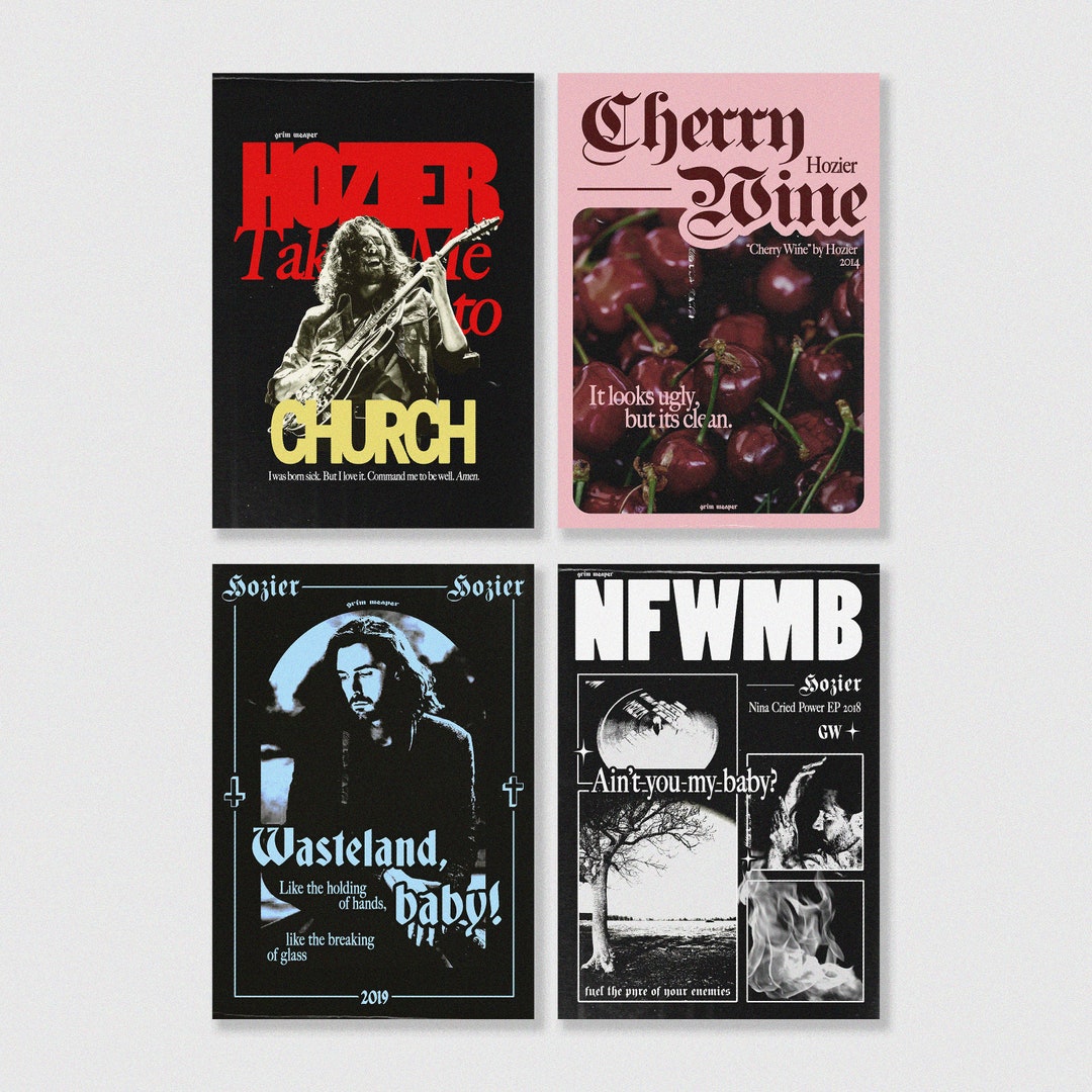 Hozier Posters Vintage, Merch, Typography Etsy