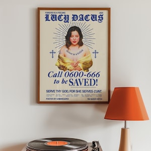 Lucy Dacus Poster – Forever Is A Feeling Print, Indie Album Wall Art, Boygenius Queer WLW Decor, Music Merch