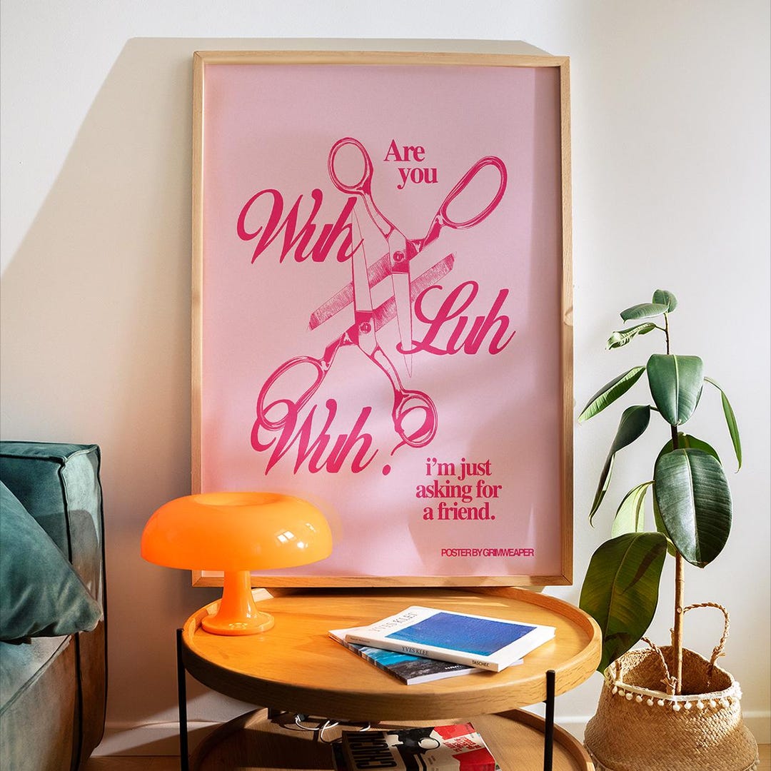 Lesbian Poster - Are You Wuh Luh Wuh Poster, Lesbian Sapphic Poster ...
