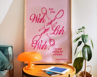 Are You WLW? Poster – Sapphic Pride Art Print