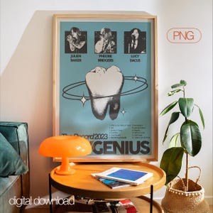 Boygenius The Record Poster – Indie Band Print, WLW Queer Wall Art, Vintage Music Merch Decor (Digital Dowload)