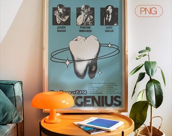Boygenius The Record Poster – Vintage Indie Band Print (Digital Download)