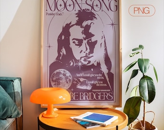 Phoebe Bridgers Poster – Moon Song Print, Indie Music (Digital Download)
