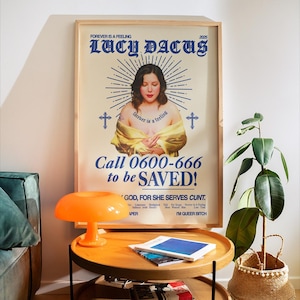 Lucy Dacus Poster – Forever Is A Feeling Print, Indie Album Wall Art, Boygenius Queer WLW Decor, Music Merch