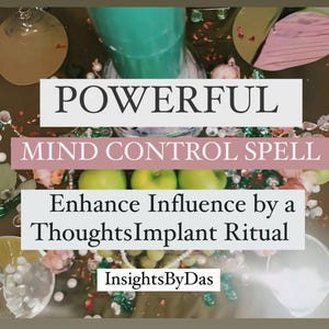 Poderoso hechizo de control mental Ritual de implantación de pensamientos Dirige los pensamientos y mejora la influencia