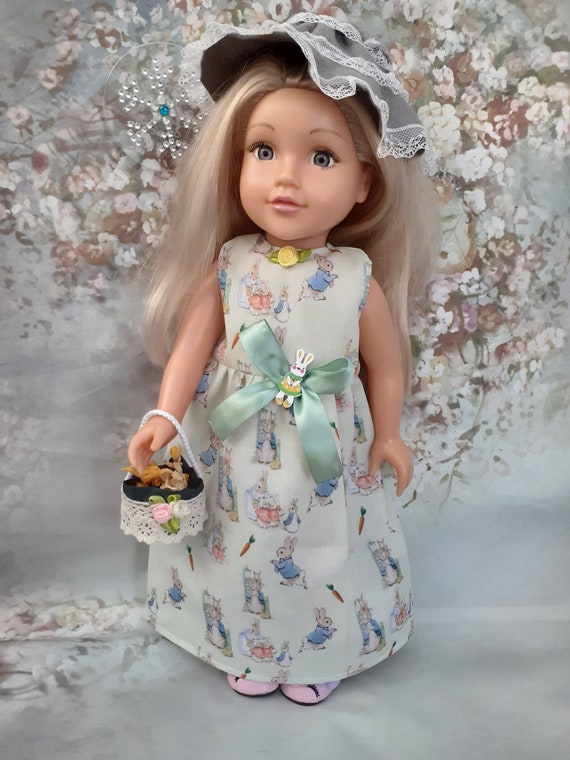 Easter Bunny Dress Set Includes Dress, Hat and Basket Clothes