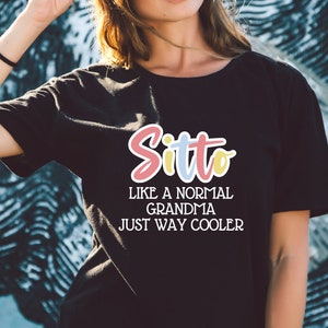 Sitto Grandma Gifts, Sitto Gifts For Grandma, Sitto Tshirt, Sitto Shirt, Sitto Gifts, Mothers Day Gift, New Sitto Gift, Sitto Tee